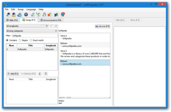 SoftProjector Portable screenshot 2