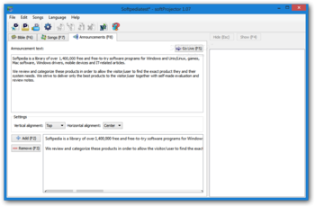 SoftProjector Portable screenshot 3