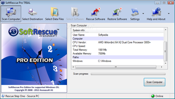 SoftRescue Pro screenshot