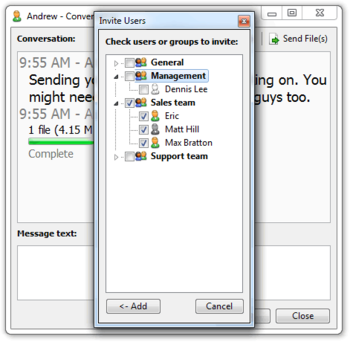 Softros LAN Messenger screenshot 3