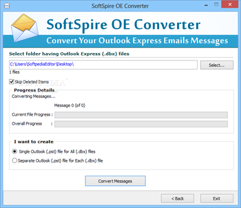 SoftSpire OE Converter screenshot 2