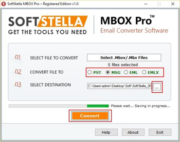 SoftStella MBOX Pro screenshot