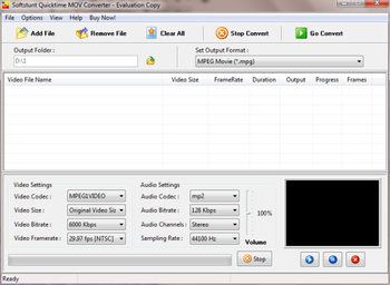 Softstunt QuickTime MOV Converter screenshot
