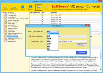 SoftTweak Mdaemon Converter screenshot