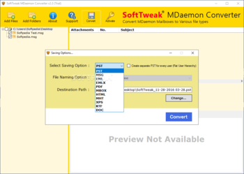 SoftTweak Mdaemon Converter screenshot 3