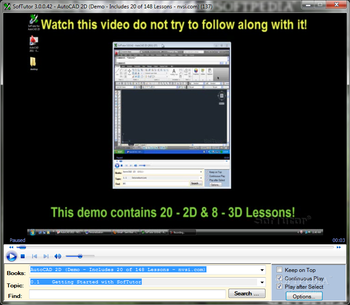 SofTutor for AutoCAD 2D & 3D Tutorial screenshot