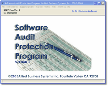 Software Audit Protection Program screenshot