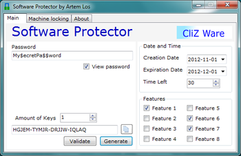 Software Protector screenshot