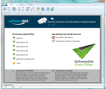 Software602 Form Filler screenshot