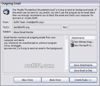 SoftX Email Monitor screenshot 2
