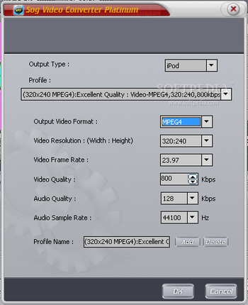 Sog Video Converter Platinum screenshot 2