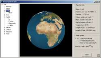 Solar System Information Portable screenshot