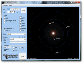 Solar System Simulator screenshot