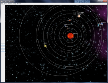 Solar System Simulator screenshot