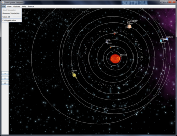 Solar System Simulator screenshot 2