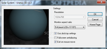 Solar System - Uranus 3D Screensaver screenshot 2
