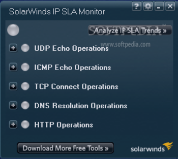 SolarWinds Free IP SLA Monitor screenshot