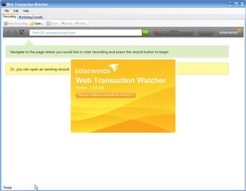 SolarWinds free Web Transaction Watcher screenshot