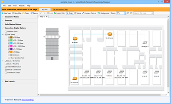 SolarWinds Network Topology Mapper screenshot