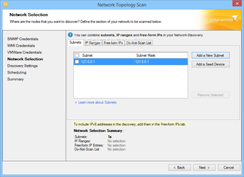 SolarWinds Network Topology Mapper screenshot 3