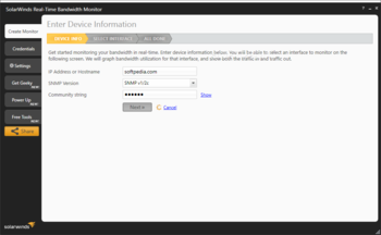 SolarWinds Real-Time Bandwidth Monitor screenshot