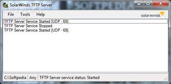 SolarWinds TFTP Server screenshot