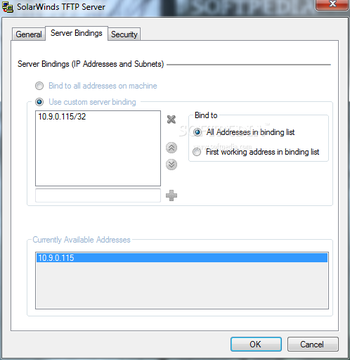 SolarWinds TFTP Server screenshot 3