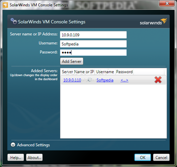 SolarWinds VM Console screenshot 2