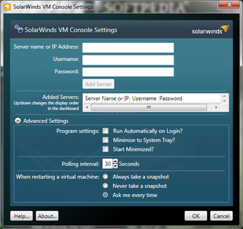 SolarWinds VM Console screenshot 3