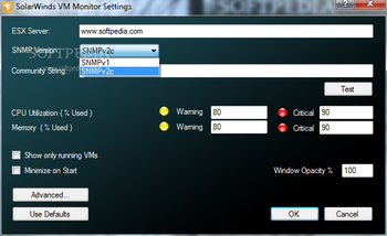 SolarWinds VM Monitor screenshot
