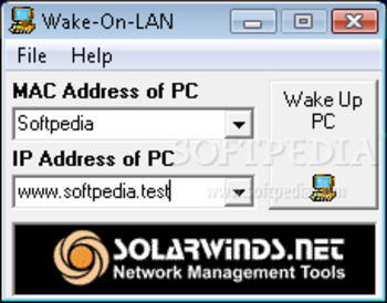 SolarWinds Wake-On-LAN screenshot