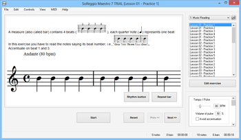 Solfeggio Maestro screenshot