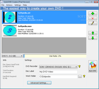 Solid DVD Creator screenshot 2