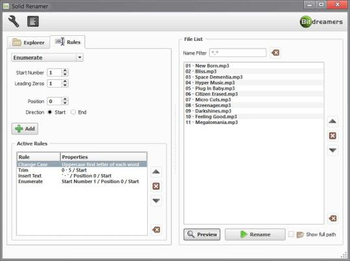 SolidRenamer  screenshot