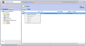 SolidWorks Explorer screenshot 3