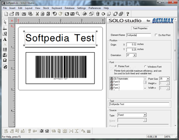 SOLO Studio for Datamax screenshot 2