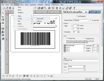 SOLO Studio for Datamax screenshot 4