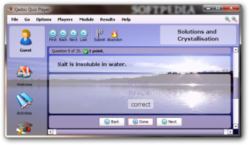 Solutions and Crystallisation screenshot