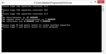 Solve screenshot