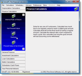 SolveIT!, The Financial Calculator screenshot
