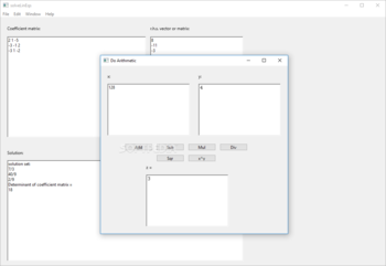 solveLinEqs screenshot 2