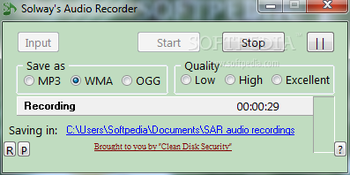 Solway's Audio Recorder screenshot