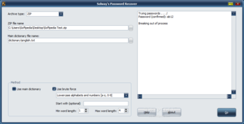 Solway's Password Recover screenshot