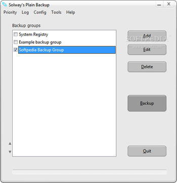 Solway's Plain Backup screenshot