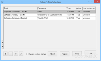 Solway's Task Scheduler screenshot