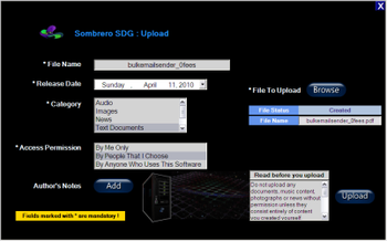 Sombrero SDG screenshot