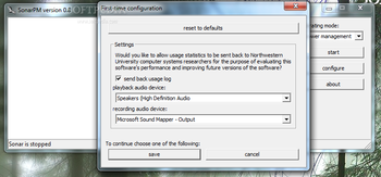 Sonar Power Manager screenshot