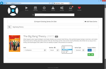 Sonarr screenshot