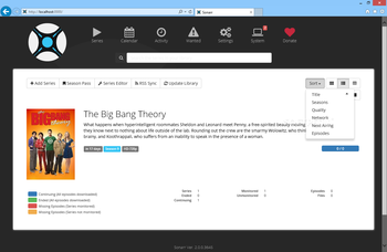 Sonarr screenshot 2