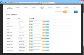 Sonarr screenshot 7